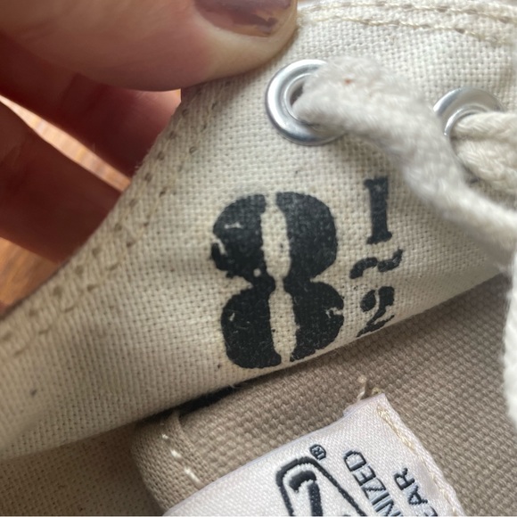 SOLD Keen Shoes Womens 8.5 Coronado III Tan Gray Casual Canvas Sneakers Laces - Picture 8 of 14